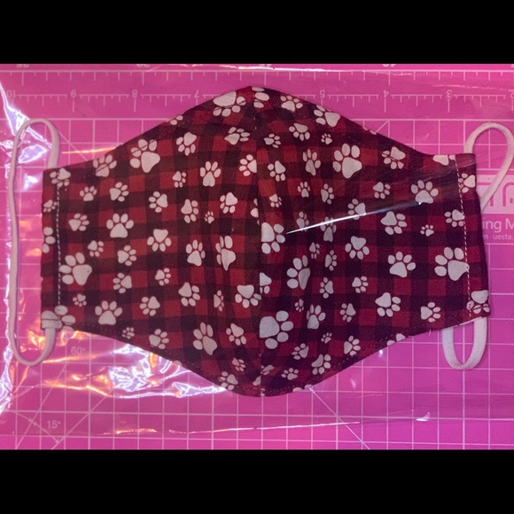 Triple layer face mask. Nose wire. Pocket filter - Picture 3 of 6